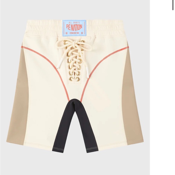 PE NATION UNDEFEATED BIKE SHORT IN PEARLED IVORY XS - Picture 6 of 7